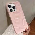For iPhone 13 Pro Max Meteorite Texture Solid Color Glaze TPU Phone Case(Pink) - 1