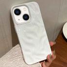 For iPhone 13 Meteorite Texture Solid Color Glaze TPU Phone Case(White) - 1
