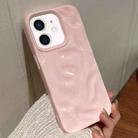 For iPhone 12 Meteorite Texture Solid Color Glaze TPU Phone Case(Pink) - 1
