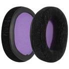 2 Pack Flash Velvet Splicing Earphone Replacement Earpads Pads For HyperX Cloud 1 / I / 2 / II / 3(Black Purple Net) - 1
