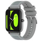 20mm For Xiaomi Haylou RS4 Plus LS11 / LS12 xDfind Hybrid Nylon Braid Silicone Watch Band(Grey) - 1