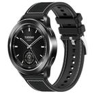 22mm For Xiaomi Watch S3 / 2 Pro / S2 / S1 xDfind Hybrid Nylon Braid Silicone Watch Band(Black) - 1