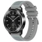 22mm For Xiaomi Watch S3 / 2 Pro / S2 / S1 xDfind Hybrid Nylon Braid Silicone Watch Band(Grey) - 1