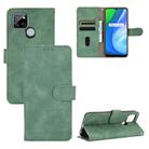 For OPPO Realme V3 Solid Color Skin Feel Magnetic Buckle Horizontal Flip Calf Texture PU Leather Case with Holder & Card Slots & Wallet(Green) - 1