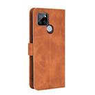 For OPPO Realme V3 Solid Color Skin Feel Magnetic Buckle Horizontal Flip Calf Texture PU Leather Case with Holder & Card Slots & Wallet(Brown) - 3