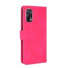 For OPPO Realme X7 Solid Color Skin Feel Magnetic Buckle Horizontal Flip Calf Texture PU Leather Case with Holder & Card Slots & Wallet(Rose Red) - 2