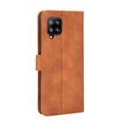 For Samsung Galaxy A42 5G Solid Color Skin Feel Magnetic Buckle Horizontal Flip Calf Texture PU Leather Case with Holder & Card Slots & Wallet(Brown) - 2