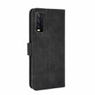 For Vivo Y20 / Y20i (Indian) Solid Color Skin Feel Magnetic Buckle Horizontal Flip Calf Texture PU Leather Case with Holder & Card Slots & Wallet(Black) - 3