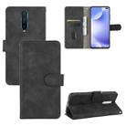 For Xiaomi Redmi K30 Ultra Solid Color Skin Feel Magnetic Buckle Horizontal Flip Calf Texture PU Leather Case with Holder & Card Slots & Wallet(Black) - 1