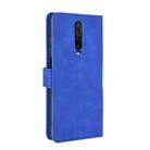 For Xiaomi Redmi K30 Ultra Solid Color Skin Feel Magnetic Buckle Horizontal Flip Calf Texture PU Leather Case with Holder & Card Slots & Wallet(Blue) - 3