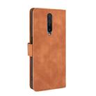 For Xiaomi Redmi K30 Ultra Solid Color Skin Feel Magnetic Buckle Horizontal Flip Calf Texture PU Leather Case with Holder & Card Slots & Wallet(Brown) - 3