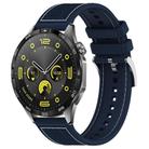 20mm For Huawei Watch GT4 / GT3 / GT2 xDfind Hybrid Nylon Braid Silicone Watch Band(Midnight Blue) - 1