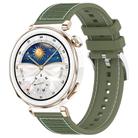 22mm For Huawei Watch GT5/GT5 Pro/4/4 Pro xDfind Hybrid Nylon Braid Silicone Watch Band(Green) - 1