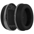 1 Pair Football Net Earphone Replacement Earpads Pads with Plastic Buckle For HyperX Cloud Orbit S / Audeze(Black) - 1