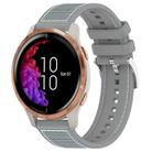 20mm For Garmin?Venu / Venu 2 / SQ / SQ2 xDfind Hybrid Nylon Braid Silicone Watch Band(Grey) - 1