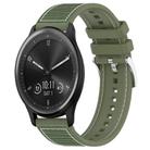 20mm For Garmin?Vivomove?Sport/Vivoactive5/3 xDfind Hybrid Nylon Braid Silicone Watch Band(Green) - 1