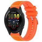 22mm For Garmin Forerunner 570 47mm/935/945 xDfind Hybrid Nylon Braid Silicone Watch Band(Orange) - 1