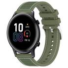 20mm For Honor Watch SE / MagicWatch 2 42mm xDfind Hybrid Nylon Braid Silicone Watch Band(Green) - 1