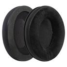 2 Pack Protein Leather Flannel Splicing Earphone Replacement Earpads Pads For HyperX Revolver S(Black) - 1