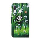 For Samsung Galaxy A20 / A30 Coloured Drawing Pattern Horizontal Flip PU Leather Case with Holder & Card Slots & Wallet & Lanyard(Panda) - 2