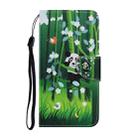 For Samsung Galaxy A20s Coloured Drawing Pattern Horizontal Flip PU Leather Case with Holder & Card Slots & Wallet & Lanyard(Panda) - 2