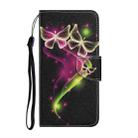 For Samsung Galaxy A20s Coloured Drawing Pattern Horizontal Flip PU Leather Case with Holder & Card Slots & Wallet & Lanyard(Couple Butterfly) - 2