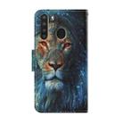 For Samsung Galaxy A21 Coloured Drawing Pattern Horizontal Flip PU Leather Case with Holder & Card Slots & Wallet & Lanyard(Lion) - 3