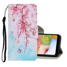 For Samsung Galaxy A21s Coloured Drawing Pattern Horizontal Flip PU Leather Case with Holder & Card Slots & Wallet & Lanyard(Cherry Blossoms) - 1