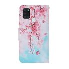 For Samsung Galaxy A21s Coloured Drawing Pattern Horizontal Flip PU Leather Case with Holder & Card Slots & Wallet & Lanyard(Cherry Blossoms) - 3