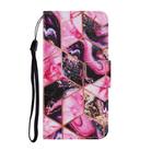 For Samsung Galaxy A21s Coloured Drawing Pattern Horizontal Flip PU Leather Case with Holder & Card Slots & Wallet & Lanyard(Purple Marble) - 2