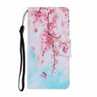 For Samsung Galaxy A31 Coloured Drawing Pattern Horizontal Flip PU Leather Case with Holder & Card Slots & Wallet & Lanyard(Cherry Blossoms) - 2