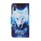 For Samsung Galaxy A50 / A30s Coloured Drawing Pattern Horizontal Flip PU Leather Case with Holder & Card Slots & Wallet & Lanyard(Rose Wolf) - 3