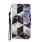 For Samsung Galaxy A51 Coloured Drawing Pattern Horizontal Flip PU Leather Case with Holder & Card Slots & Wallet & Lanyard(Black Marble) - 2
