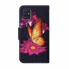 For Samsung Galaxy A51 Coloured Drawing Pattern Horizontal Flip PU Leather Case with Holder & Card Slots & Wallet & Lanyard(Big Golden Butterfly) - 3