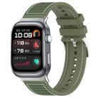 For Huawei Watch D2 22mm xDfind Hybrid Nylon Braid Silicone Watch Band(Green) - 1