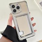 For iPhone 11 Pro Max Side Insert Card Slot Electroplated TPU Phone Case(White) - 1