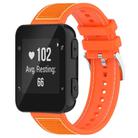 For Garmin Forerunner 35/30/35J 20mm xDfind Hybrid Nylon Braid Silicone Watch Band(Orange) - 1