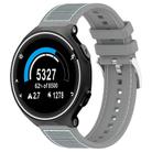 For Garmin Forerunner 220/235/735/735XT 20mm xDfind Hybrid Nylon Braid Silicone Watch Band(Grey) - 1