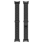 For Garmin forerunner 45 / 45S / Swim 2 Tri-beads Flat Buckle Titanium Alloy Watch Band(Black) - 3