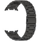 For Samsung Galaxy Watch8 /8 Ultra 2 Tri-beads Flat Buckle Titanium Alloy Watch Band(Black) - 2