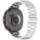 For Samsung Galaxy Watch8 /8 Ultra 2 Tri-beads Flat Buckle Titanium Alloy Watch Band(Silver) - 1