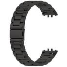 For Samsung Galaxy Fit3 / SM-R390 Tri-beads Flat Buckle Titanium Alloy Watch Band(Black) - 2