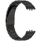For Samsung Galaxy Fit3 / SM-R390 Tri-beads Flat Buckle Titanium Alloy Watch Band(Black) - 3