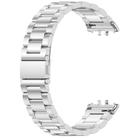 For Samsung Galaxy Fit3 / SM-R390 Tri-beads Flat Buckle Titanium Alloy Watch Band(Silver) - 2