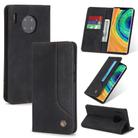 For Huawei Mate 30 Pro POLA 008 Series Retro Classic Magnetic Horizontal Flip Leather Case with Holder & Card Slots(Black) - 1