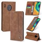 For Huawei Mate 30 Pro POLA 008 Series Retro Classic Magnetic Horizontal Flip Leather Case with Holder & Card Slots(Brown) - 1