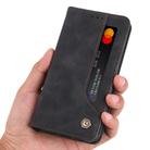 For Huawei P40 POLA 008 Series Retro Classic Magnetic Horizontal Flip Leather Case with Holder & Card Slots(Black) - 4