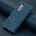 For Huawei P40 POLA 008 Series Retro Classic Magnetic Horizontal Flip Leather Case with Holder & Card Slots(Blue) - 3