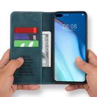 For Huawei P40 POLA 008 Series Retro Classic Magnetic Horizontal Flip Leather Case with Holder & Card Slots(Blue) - 5