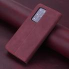 For Huawei P40 Pro POLA 008 Series Retro Classic Magnetic Horizontal Flip Leather Case with Holder & Card Slots(Red) - 3